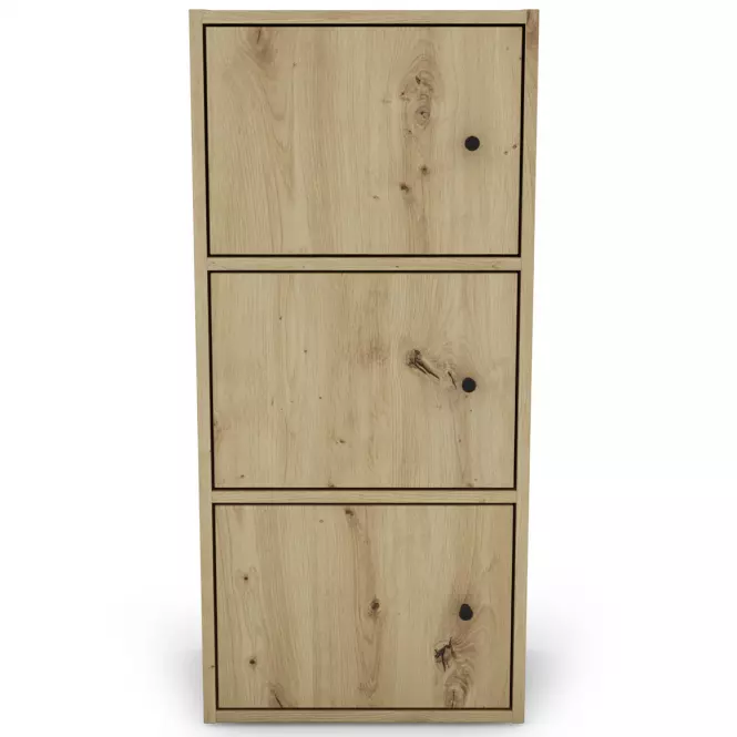 Regál KIKI artisan 2 polcok 3 ajtó,3