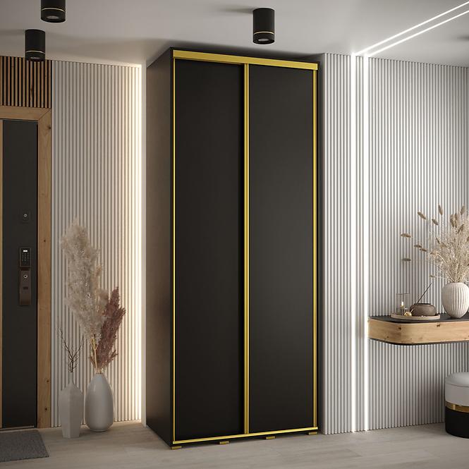 Szekrény 45 Canaris 1 100 fekete/gold
