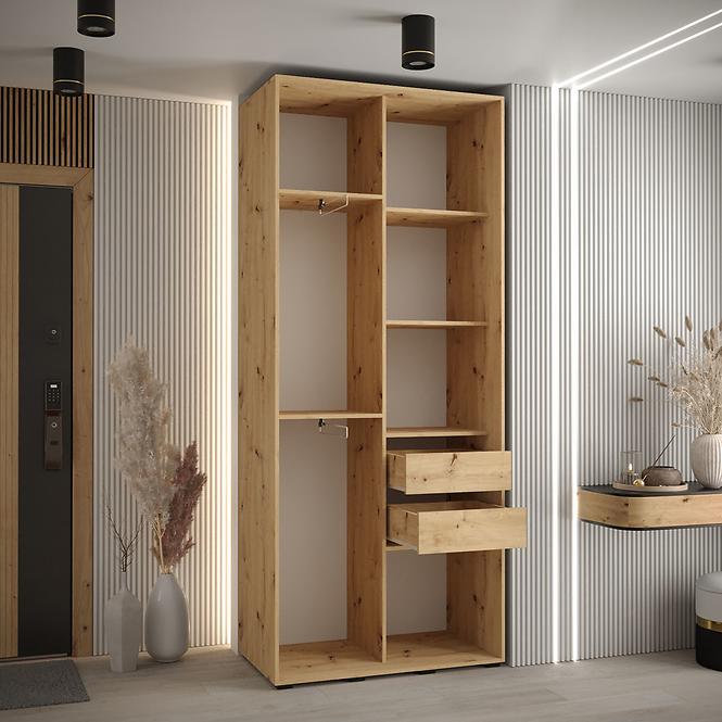 Szekrény 45 Canaris 1 120 artisan/fekete