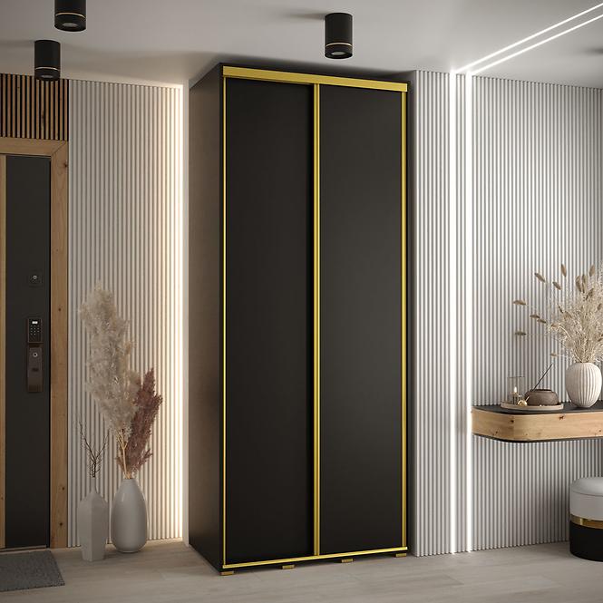 Szekrény 45 Canaris 1 120 fekete/gold