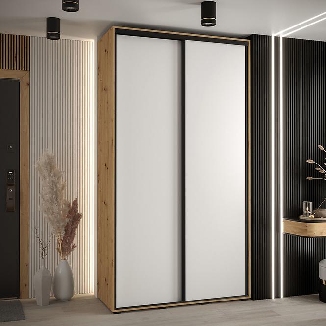 Szekrény 45 Canaris 1 130 artisan/fehér/fekete,5