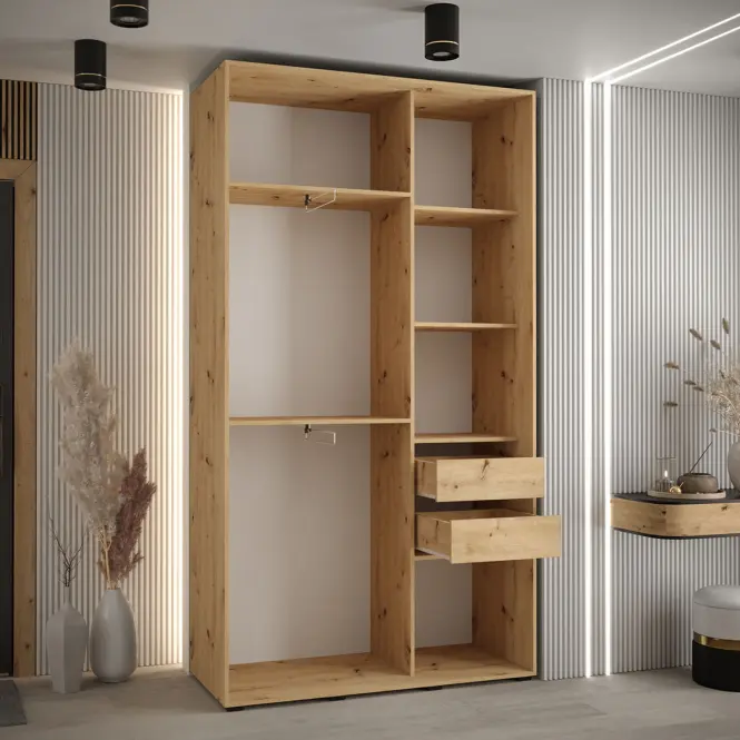Szekrény 45 Canaris 1 130 artisan/fehér/fekete,3