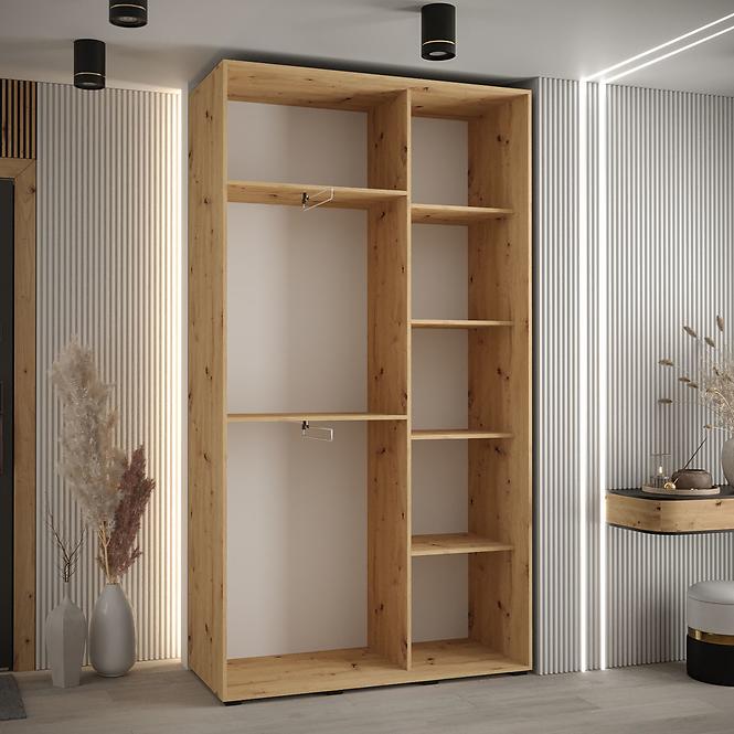 Szekrény 45 Canaris 1 130 artisan/fehér/fekete