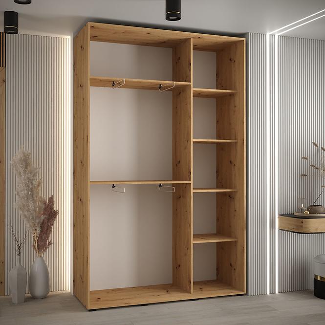 Szekrény 45 Canaris 1 150 artisan/fehér/fekete,3
