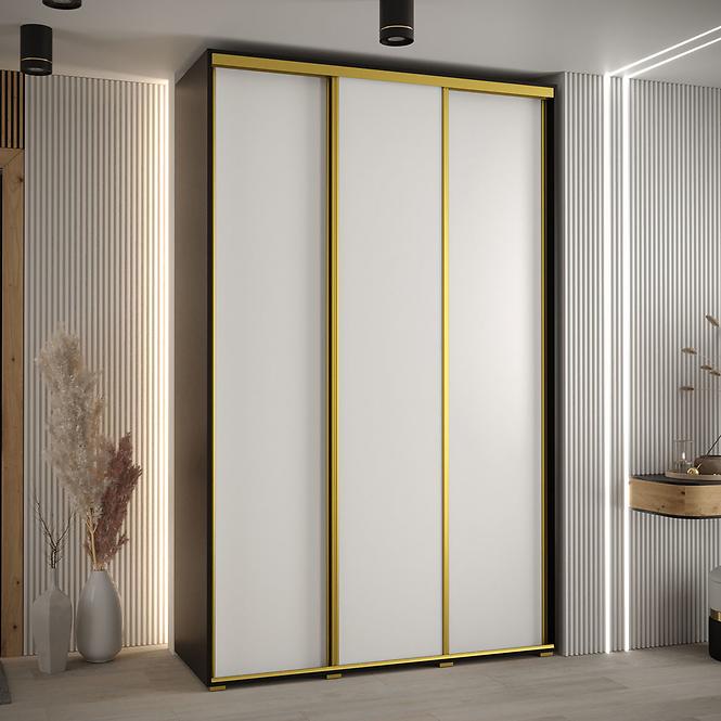 Szekrény 45 Canaris 1 150 fekete/fehér/gold,4
