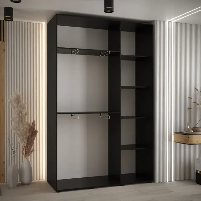 Szekrény 45 Canaris 1 150 fekete/silver,3