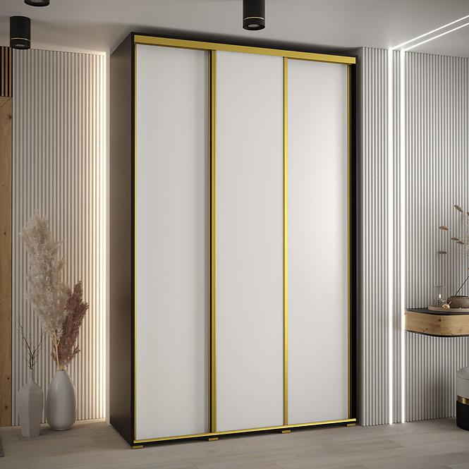 Szekrény 45 Canaris 1 170 fekete/fehér/gold,5