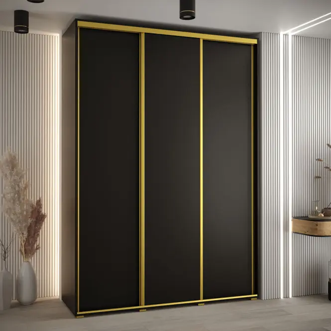 Szekrény 45 Canaris 1 180 fekete/gold,5