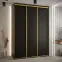 Szekrény 45 Canaris 1 180 fekete/gold,5