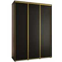 Szekrény 45 Canaris 1 180 fekete/gold