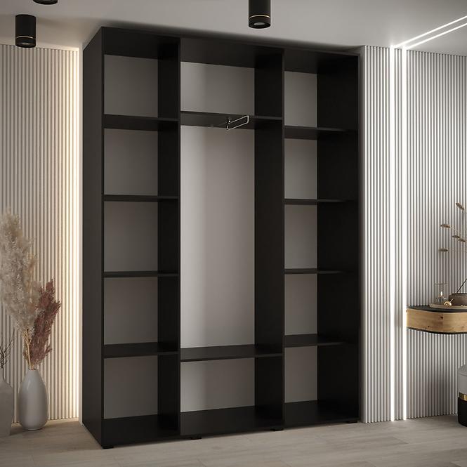 Szekrény 45 Canaris 1 180 fekete/silver