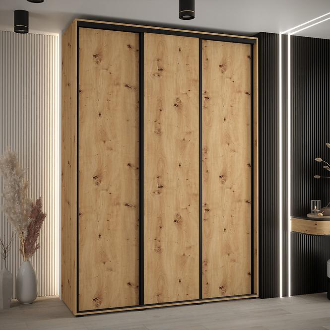 Szekrény 45 Canaris 1 190 artisan/fekete,5