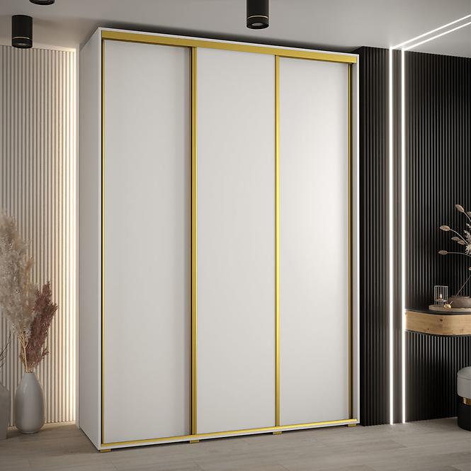 Szekrény 45 Canaris 1 190 fehér/gold,5
