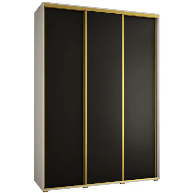 Szekrény 45 Canaris 1 200 fehér/fekete/gold