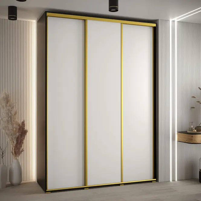 Szekrény 45 Canaris 1 200 fekete/fehér/gold,5