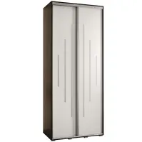 Szekrény 45 Canaris 12 100 fekete/fehér/silver