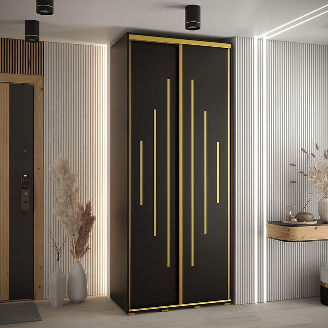 Szekrény 45 Canaris 12 100 fekete/gold,4