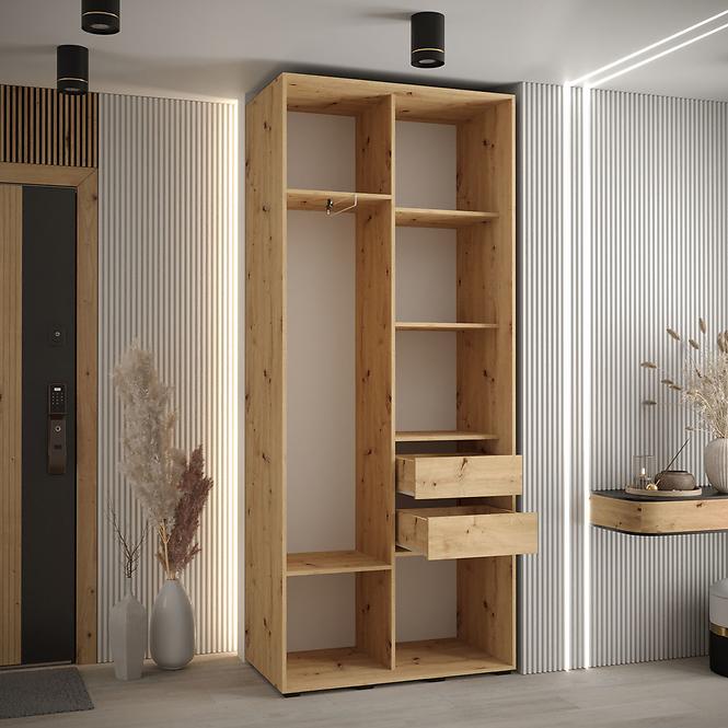 Szekrény 45 Canaris 12 120 artisan/fehér/fekete,3