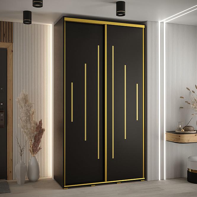 Szekrény 45 Canaris 12 130 fekete/gold,5