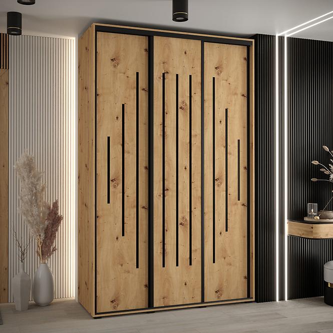 Szekrény 45 Canaris 12 150 artisan/fekete