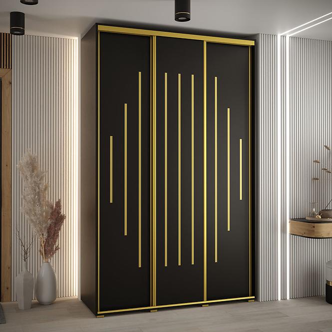 Szekrény 45 Canaris 12 150 fekete/gold,4