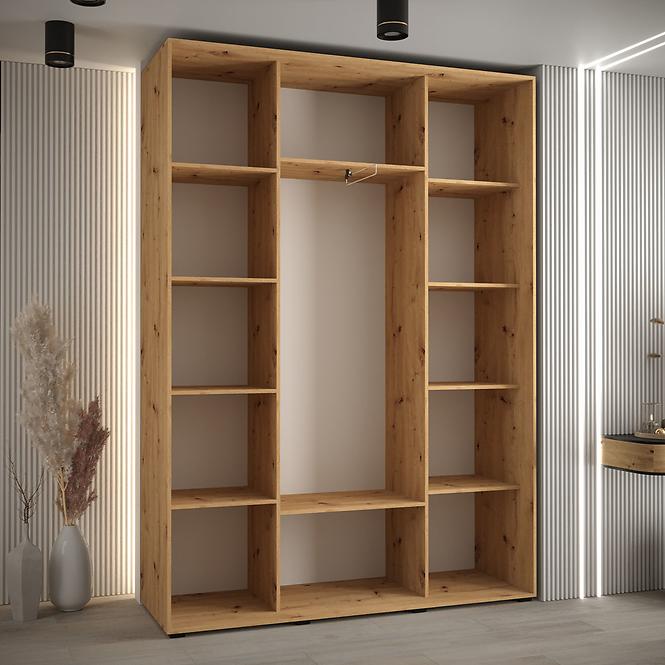 Szekrény 45 Canaris 12 160 artisan/fehér/fekete