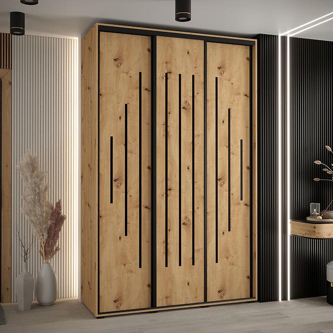 Szekrény 45 Canaris 12 160 artisan/fekete