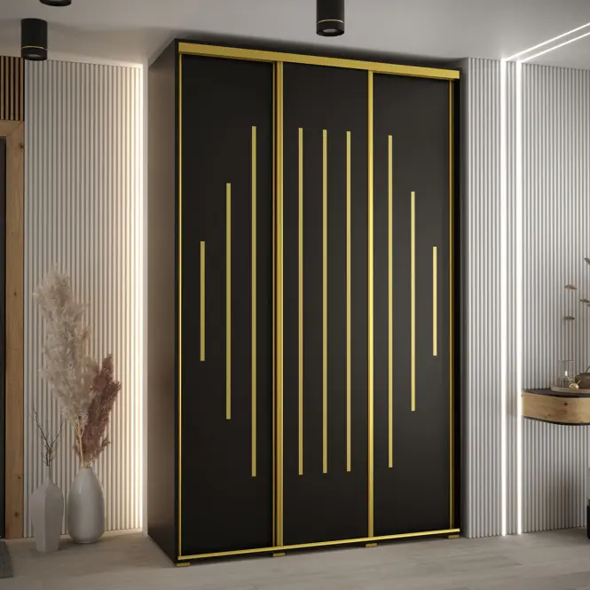 Szekrény 45 Canaris 12 160 fekete/gold,5