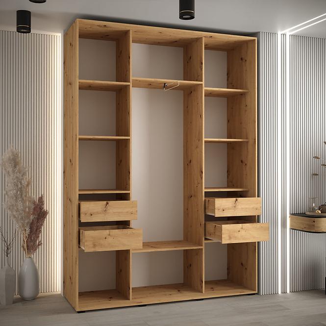 Szekrény 45 Canaris 12 170 artisan/fehér/fekete