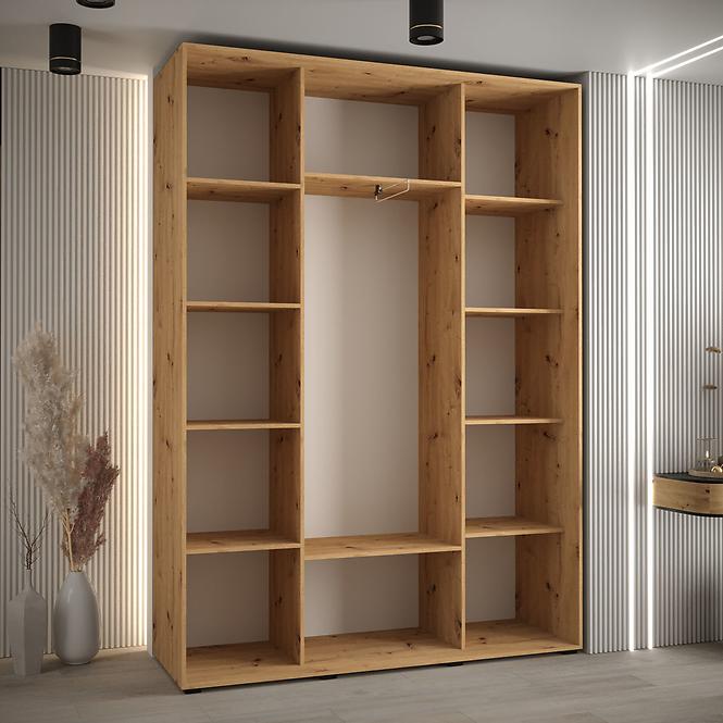 Szekrény 45 Canaris 12 180 artisan/fehér/fekete