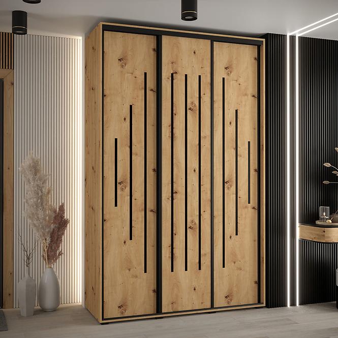 Szekrény 45 Canaris 12 180 artisan/fekete