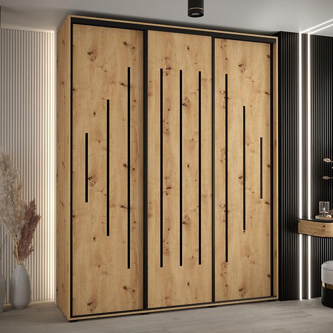 Szekrény 45 Canaris 12 200 artisan/fekete