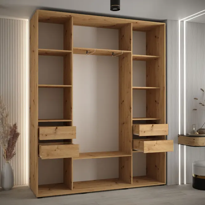 Szekrény 45 Canaris 12 200 fekete/artisan/fekete,3