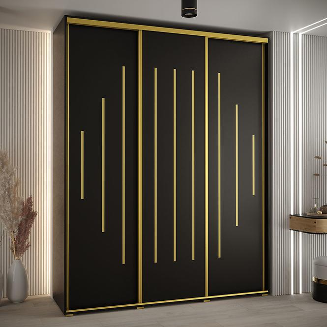 Szekrény 45 Canaris 12 200 fekete/gold,5