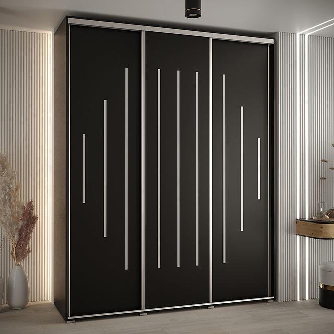 Szekrény 45 Canaris 12 200 fekete/silver,5