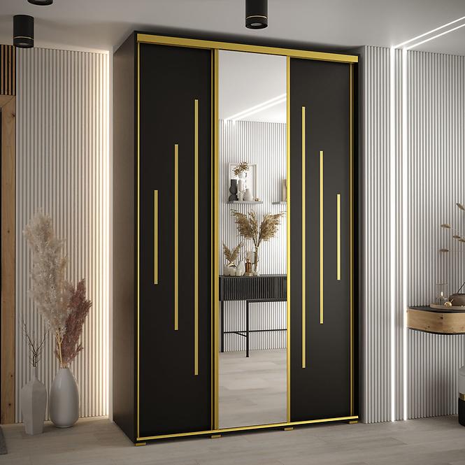 Szekrény 45 Canaris 13 150 fekete/gold,4