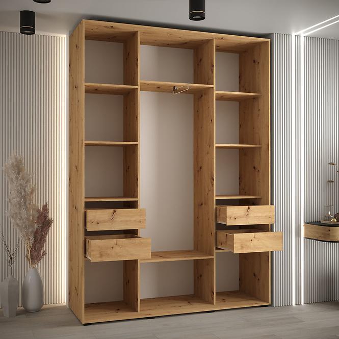 Szekrény 45 Canaris 13 170 artisan/fehér/fekete