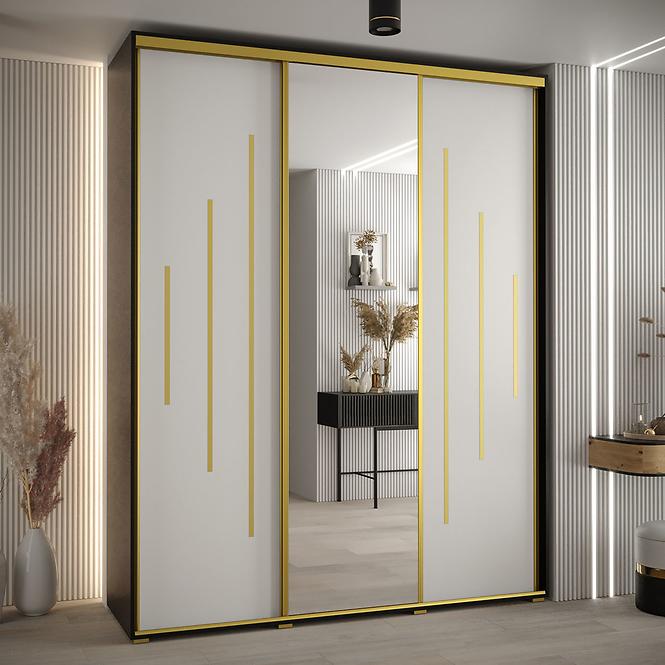 Szekrény 45 Canaris 13 190 fekete/fehér/gold,5