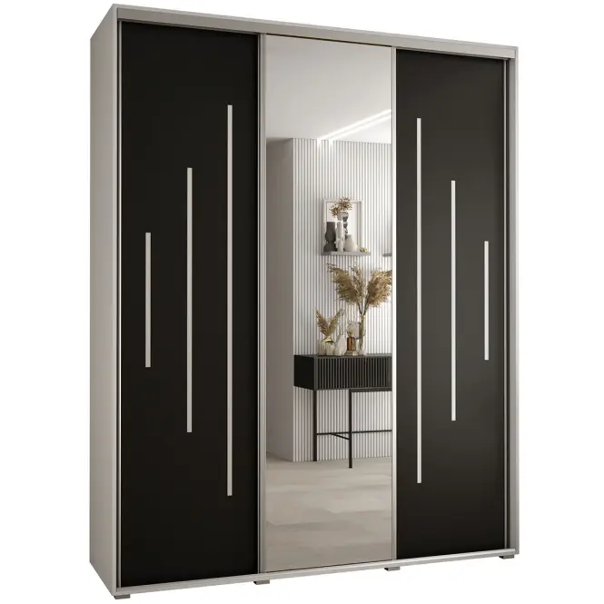 Szekrény 45 Canaris 13 200 fehér/fekete/silver
