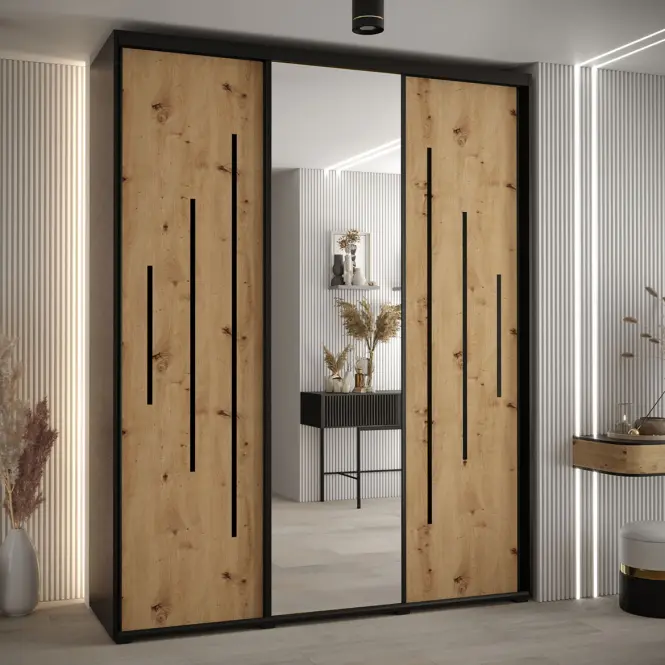 Szekrény 45 Canaris 13 200 fekete/artisan/fekete