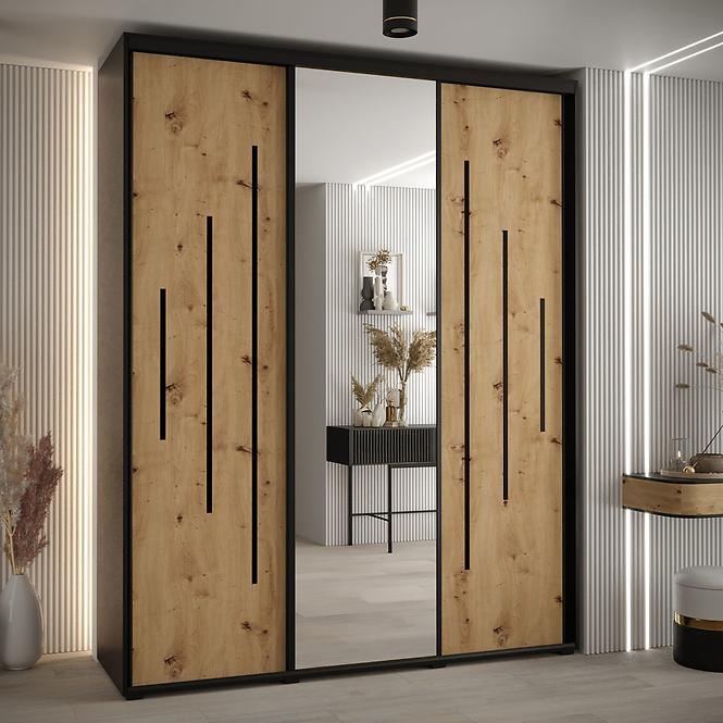 Szekrény 45 Canaris 13 200 fekete/artisan/fekete