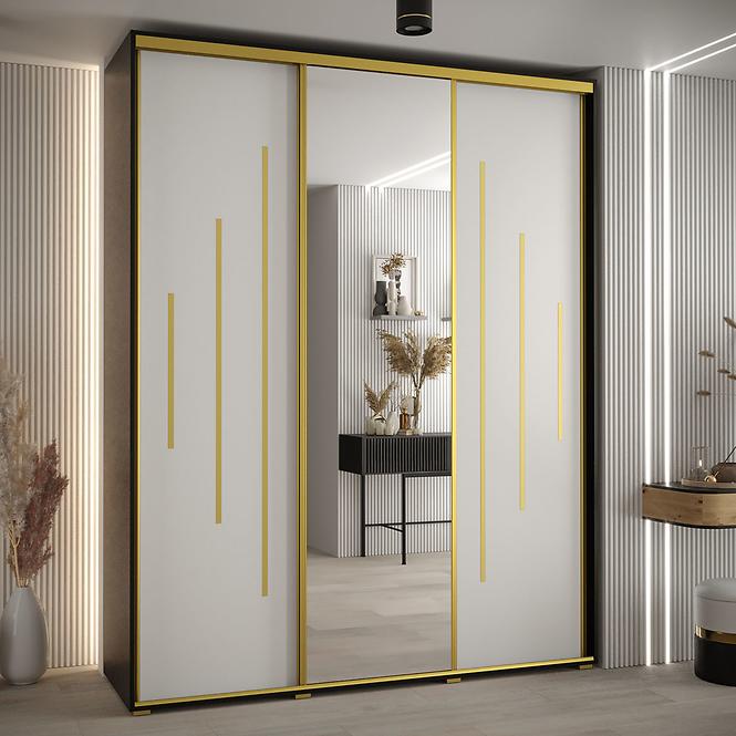Szekrény 45 Canaris 13 200 fekete/fehér/gold,5