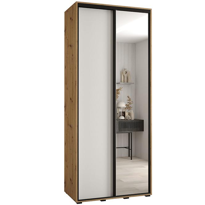 Szekrény 45 Canaris 3 100 artisan/fehér/fekete