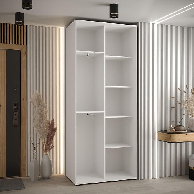 Szekrény 45 Canaris 3 100 fehér/fekete/silver,3