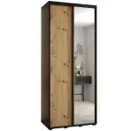 Szekrény 45 Canaris 3 110 fekete/artisan/fekete