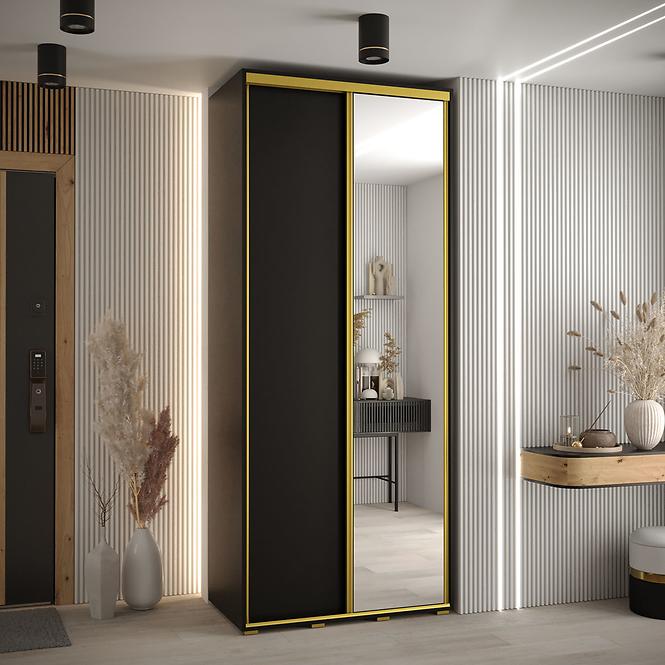 Szekrény 45 Canaris 3 120 fekete/gold,5