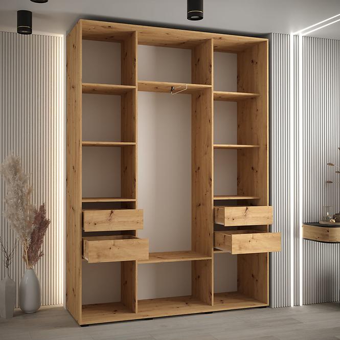 Szekrény 45 Canaris 3 170 artisan/fehér/fekete,3