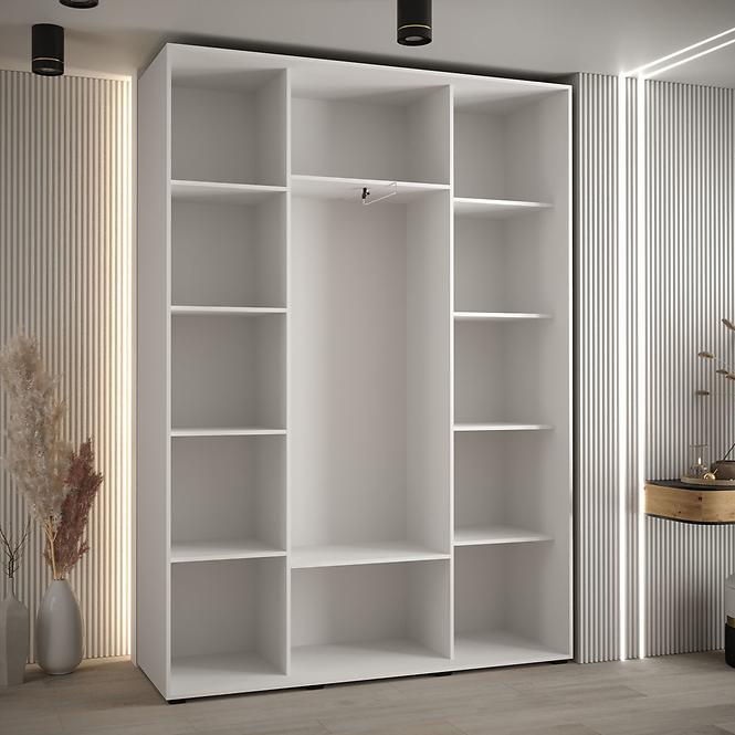 Szekrény 45 Canaris 3 170 fehér/fekete/silver,4