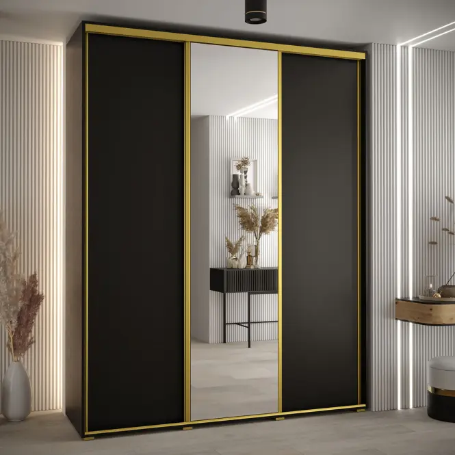 Szekrény 45 Canaris 3 190 fekete/gold,5