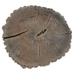Kerti lemez  FI 32 cm barna